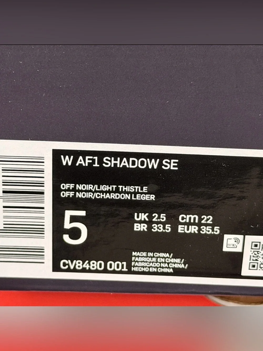 WMNS NIKE AIR FORCE 1 SHADOW PIXEL BLACK PINK PURPLE WHITE CV8480-001 SZ 5